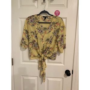 Cute flower crop top